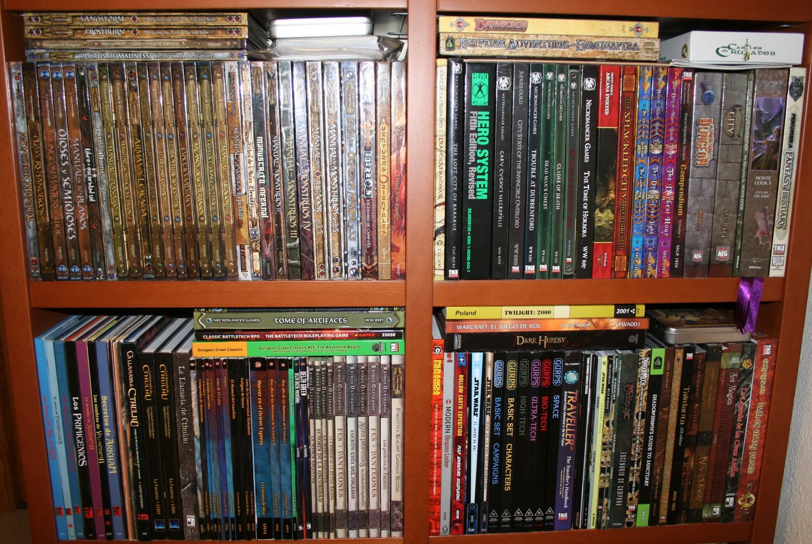 Catálogo de juegos para partidas de rol